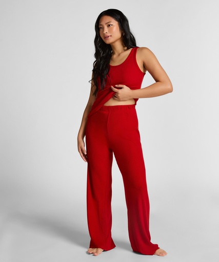 Pantalon Brushed Jersey - Rouge