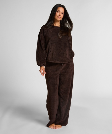 Pantalon Fluffy Fleece - Marron