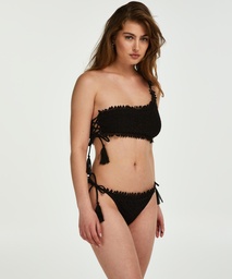 Crochet Bikini Bottoms - Black, Noir, coloris